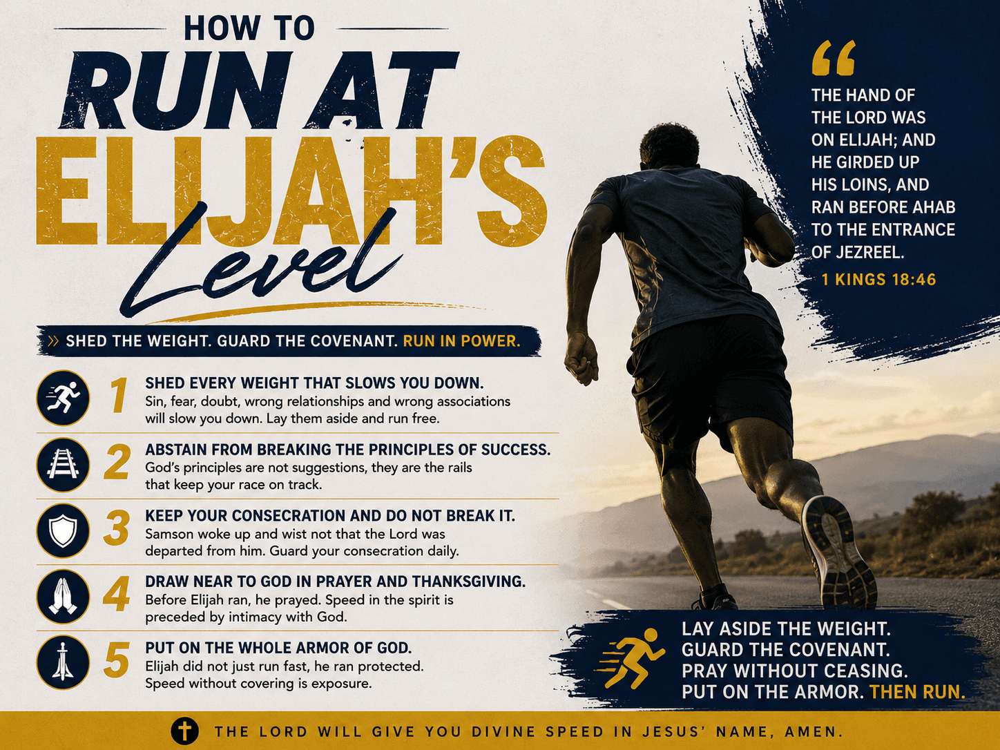 How to Run at Elijah's Level